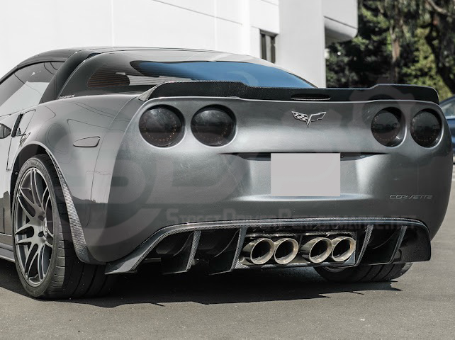 2005-2013 CORVETTE C6 | AGGRESSIVE STYLE REAR BUMPER DIFFUSER